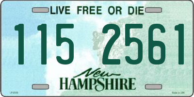 NH license plate 1152561