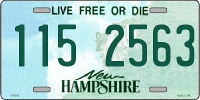 NH license plate 1152563