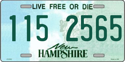 NH license plate 1152565