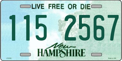 NH license plate 1152567