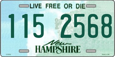 NH license plate 1152568