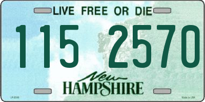 NH license plate 1152570