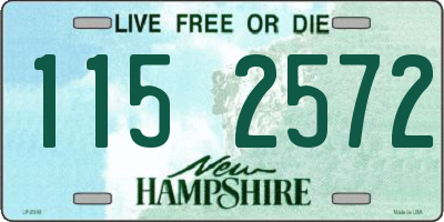 NH license plate 1152572