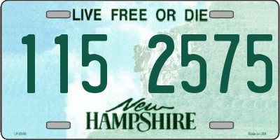NH license plate 1152575
