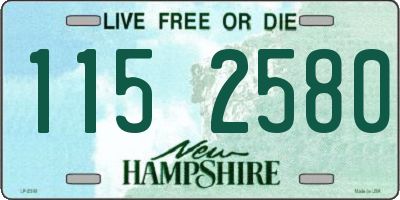 NH license plate 1152580