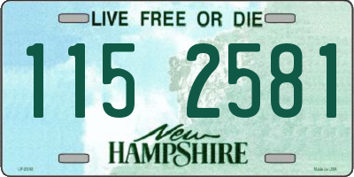 NH license plate 1152581
