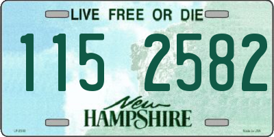 NH license plate 1152582