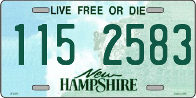 NH license plate 1152583