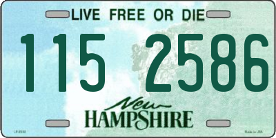 NH license plate 1152586