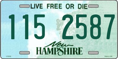 NH license plate 1152587