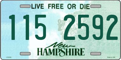 NH license plate 1152592