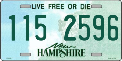 NH license plate 1152596