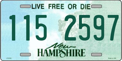 NH license plate 1152597