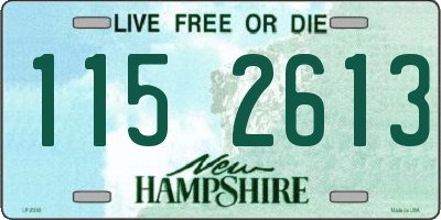 NH license plate 1152613