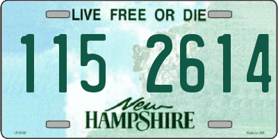 NH license plate 1152614