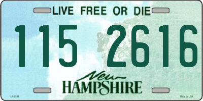 NH license plate 1152616
