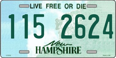 NH license plate 1152624