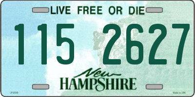 NH license plate 1152627