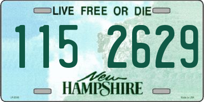 NH license plate 1152629