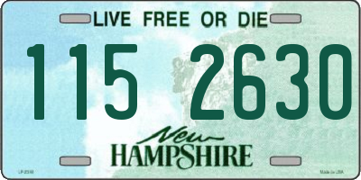 NH license plate 1152630