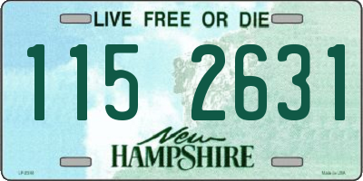 NH license plate 1152631