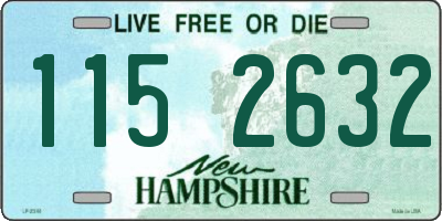 NH license plate 1152632