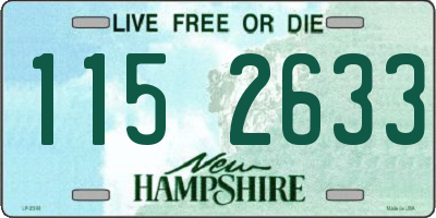 NH license plate 1152633