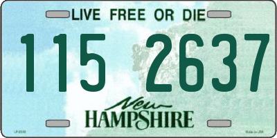 NH license plate 1152637