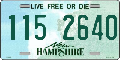 NH license plate 1152640