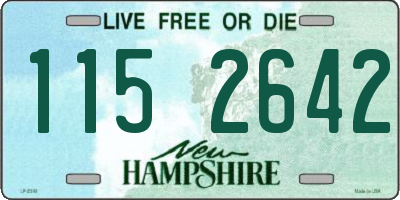 NH license plate 1152642