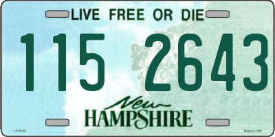 NH license plate 1152643