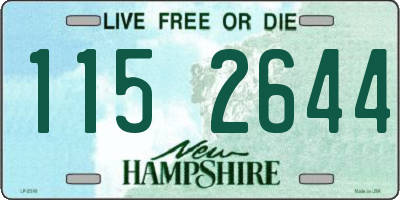 NH license plate 1152644
