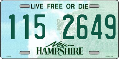 NH license plate 1152649