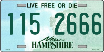 NH license plate 1152666