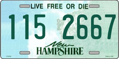 NH license plate 1152667
