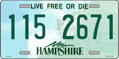 NH license plate 1152671