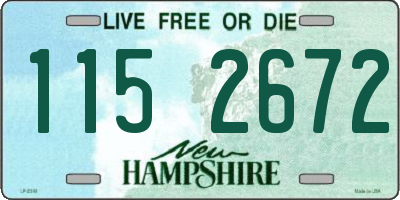 NH license plate 1152672