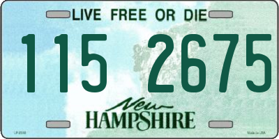 NH license plate 1152675