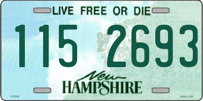 NH license plate 1152693