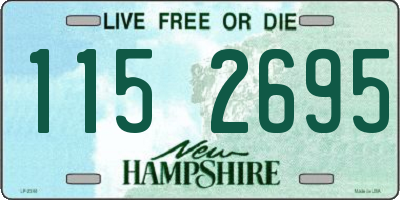 NH license plate 1152695