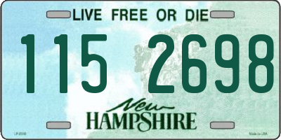 NH license plate 1152698