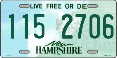 NH license plate 1152706