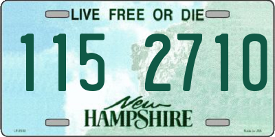 NH license plate 1152710