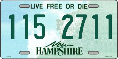 NH license plate 1152711