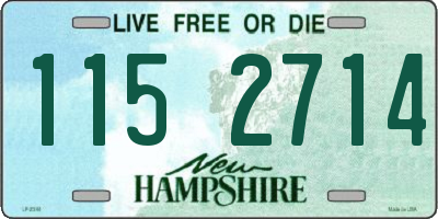 NH license plate 1152714