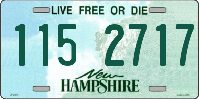 NH license plate 1152717