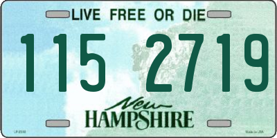 NH license plate 1152719