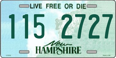 NH license plate 1152727