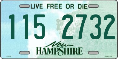 NH license plate 1152732