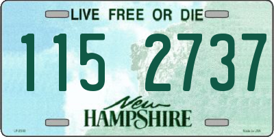 NH license plate 1152737